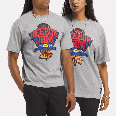 Shop Reebok Unisex Hip Hop Classic T-shirt In Grey