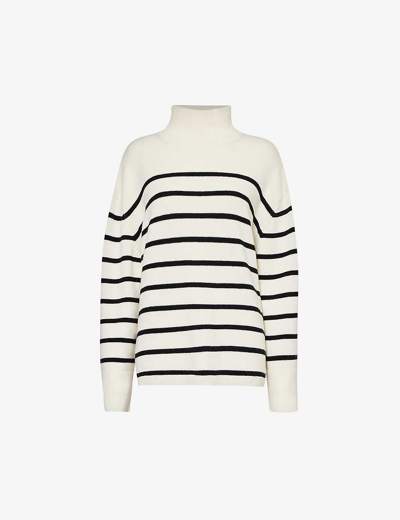 Shop Anine Bing Women's Multi Courtney Striped Wool And Cashmere-blend Knitted Jumper