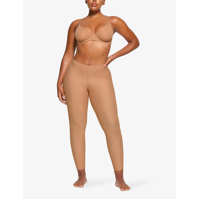 Shop Skims Women's Sien Foundation High-rise Stretch-woven Leggings In Nude (lingerie)
