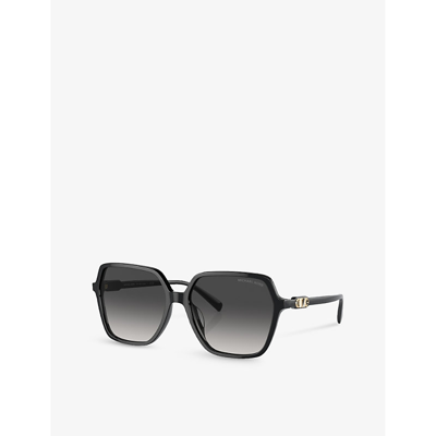 Shop Michael Kors Women's Black Mk2196u Jasper Square-frame Acetate Sunglasses