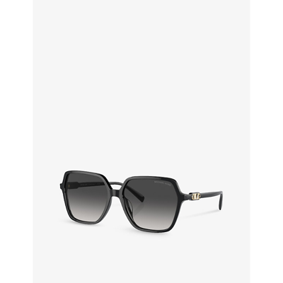 Michael Kors Womens Black Mk2196u Jasper Square-frame Acetate Sunglasses In Black
