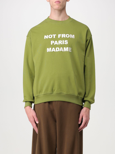 Shop Drôle De Monsieur Sweatshirt  Men Color Green