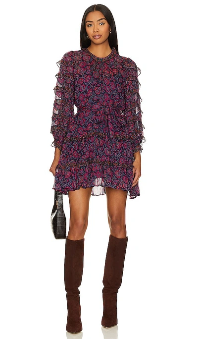 Shop Cleobella Rosalia Mini Dress In Purple