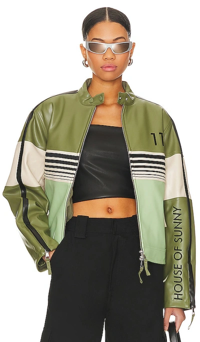 Shop House Of Sunny The Racer Jacket In Green