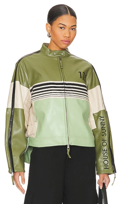 Shop House Of Sunny The Racer Jacket In Green