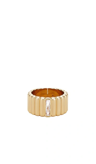 Shop Miranda Frye Lisa Ring In Metallic Gold