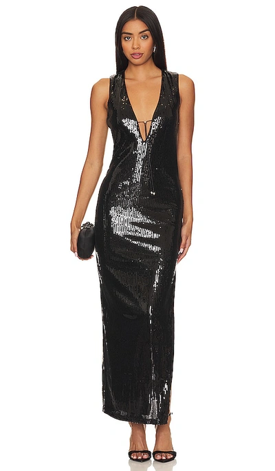 Runaway The Label Blaise Maxi Dress In Black
