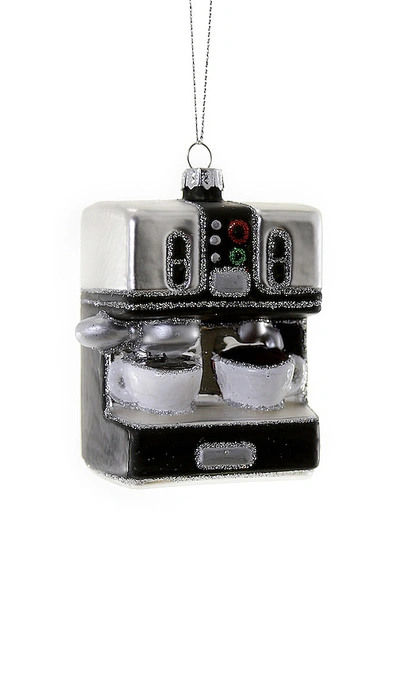 Cody Foster & Co Espresso Machine Ornament In Grey