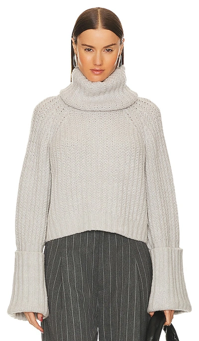 Shop L'academie Idriya Sweater In Grey