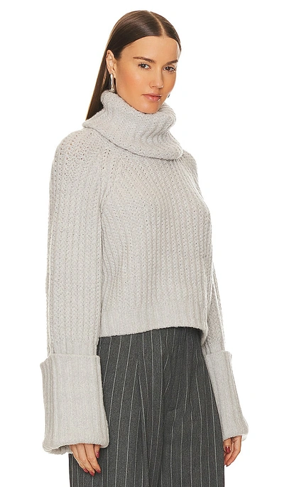 Shop L'academie Idriya Sweater In Grey
