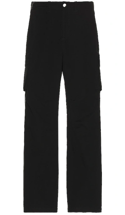 工装长裤 – 黑帆布