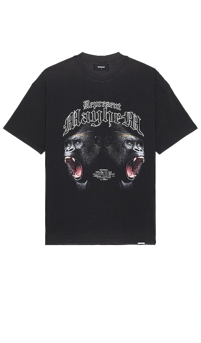 Shop Represent Mayhem T-shirt In Black