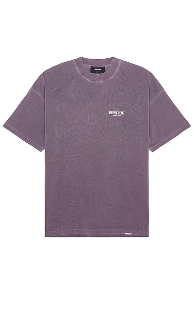 Shop Represent Owners Club T-shirt In Purple