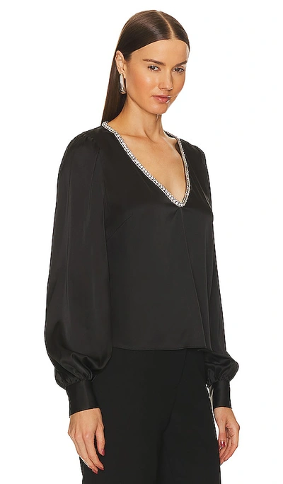 Shop Generation Love Catalina Crystal Blouse In Black
