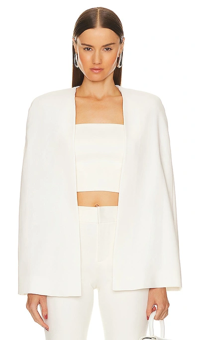 Shop Alice And Olivia Marica Cape Crop Top In White