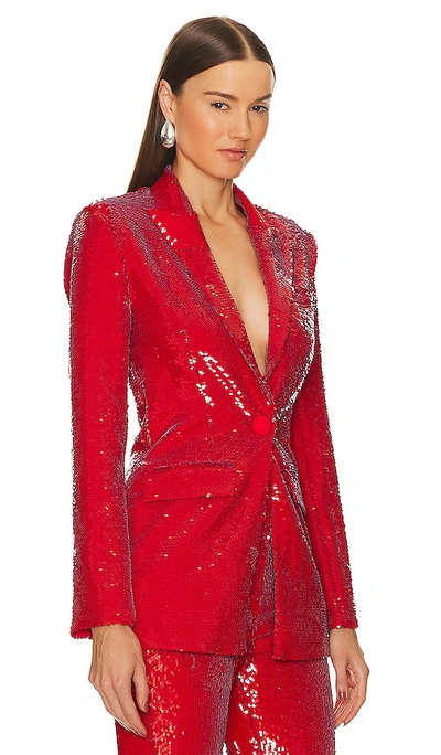 Michael Costello X Revolve Harlow Blazer In Red