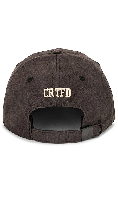 Shop Crtfd Certified University Cap In Black