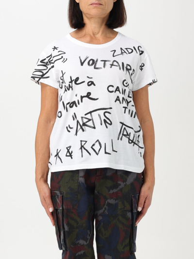 Shop Zadig & Voltaire T-shirt  Woman Color White