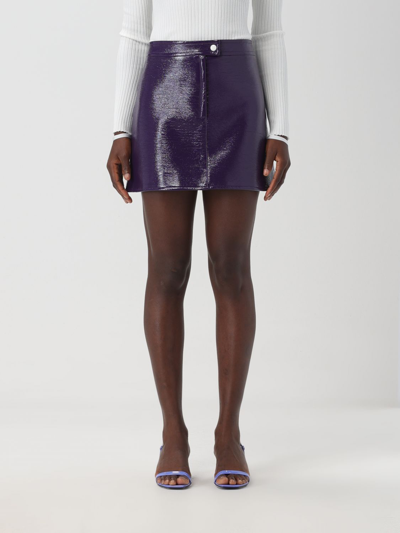Shop Courrèges Skirt  Woman Color Violet