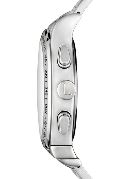 Shop Ferragamo Salvatore  1898 Chronograph Bracelet Watch, 42mm In Silver