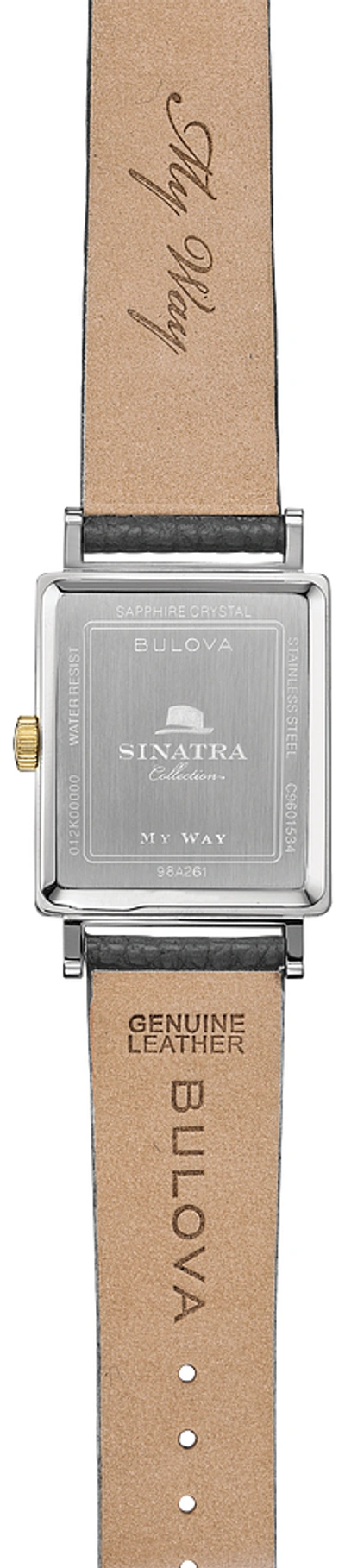 Pre-owned Bulova Frank Sinatra My Way Men Watch 98a261
