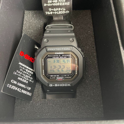 Pre-owned Casio Gw-5000u-1jf [g-shock 20 Atm Waterproof Solar ] Ship Free