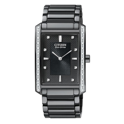 Pre-owned Citizen Men's Eco Bl6067-54e Black Ion Plated Stainless Steel Watch