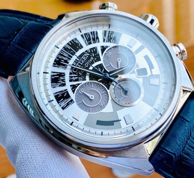Pre-owned Citizen Star Wars Millennium Falcon Ca4281-00w Men's Watch Leather Band