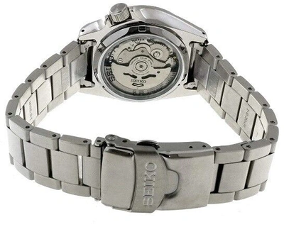 Pre-owned Seiko 5 Srpe57k1 Stainless Steel Automatic Analog Mens Watch 100m Wr Srpe57