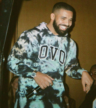Pre-owned Ovo Tie Dye Arch Hoodie Owl 2019 Blue Multi Color October's Very Own Drake In Multicolor