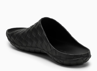 BOTTEGA VENETA Pre-owned Intreccio Slides Beebee Mules Shoes Sneakers Shoes 44 In Black