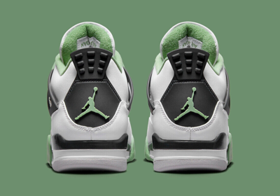 Pre-owned Jordan Nike Wmns Air  4 Retro Seafoam Oil Green Aq9129-103 Us 5-15 Brand In White