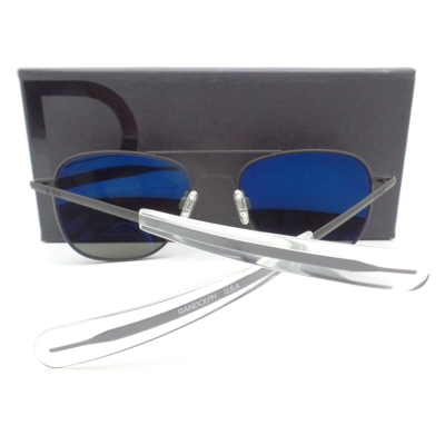 Pre-owned Randolph Engineering Aviator Black Bayonet American Grey Glass Usa Sunglasses In Skytech Gray Glass