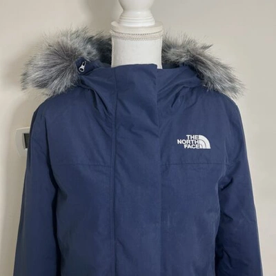 Pre-owned The North Face Women's Plus Arctic Parka Down Coat Summit Navy Sz S L 1x 2x 3x