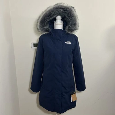 Pre-owned The North Face Women's Plus Arctic Parka Down Coat Summit Navy Sz S L 1x 2x 3x