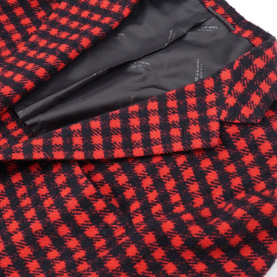 Pre-owned Kiton Relaxed Fit Red-black-navy Check Cashmere Sport Coat 42r (eu 52)