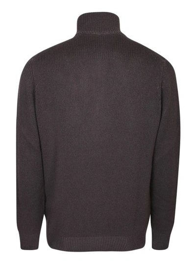 Shop Dell'oglio Wool-blend High Neck Pullover In Black