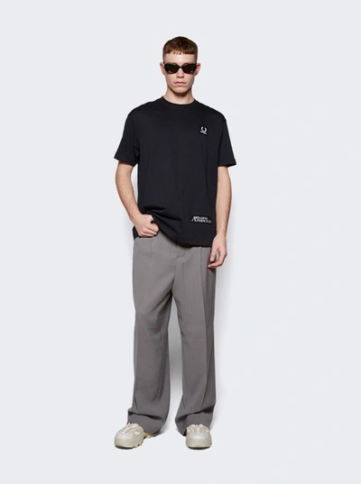 Shop Raf Simons Printed Patch Relaxed T-shirt In Black