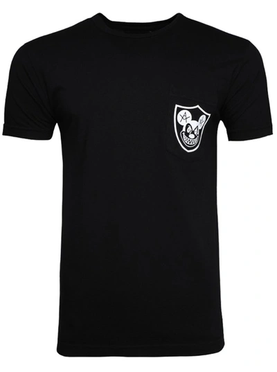 Shop Local Authority Mischief Shield Pocket T-shirt In Black