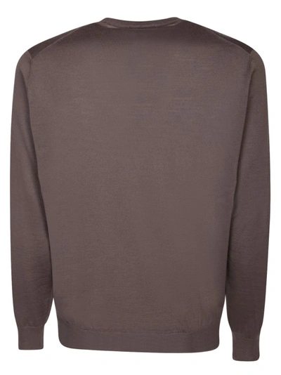 Shop Dell'oglio Round-neck Sweater In Grey