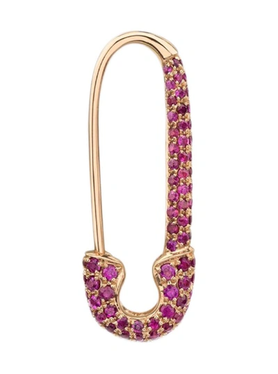Shop Anita Ko Ruby Safety Pin Earring In Not Applicable