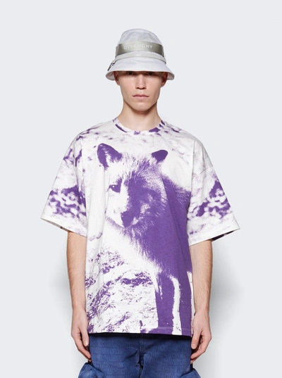 Shop Oamc White Yosemite T-shirt In Purple