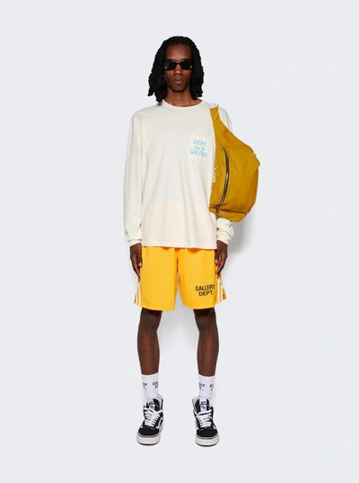 Shop Gallery Dept. Venice Court Basketball Shorts In Yellow