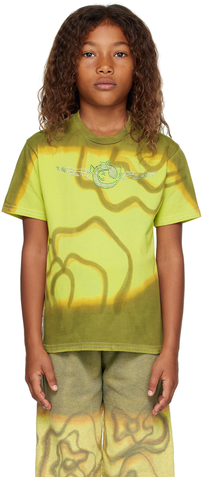 Shop Collina Strada Ssense Exclusive Kids Khaki T-shirt In Swamp Magic