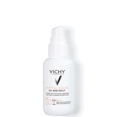 Vichy Capital Soleil Uv Age Daily Spf 50+ Invisible Sun Cream With Niacinamide 40ml