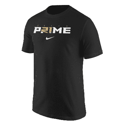 Shop Nike Deion Sanders "p21me"  Men's T-shirt In Black