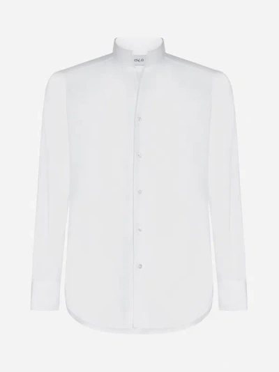 Shop D4.0 Silk Shirt In White