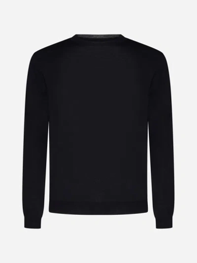 Shop Low Brand Virgin Wool Sweater In Dark Navy