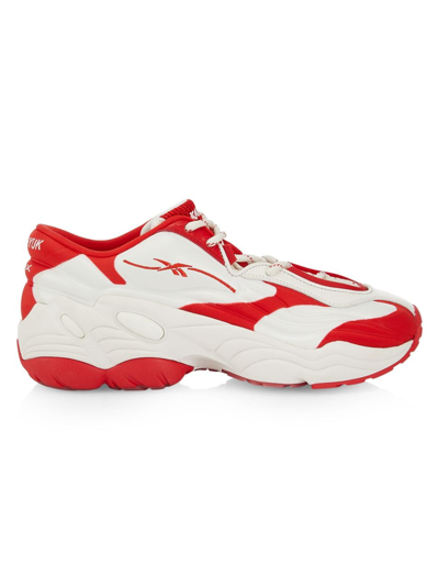 Shop Reebok Men's  X Kanghyuk Dmx Run 6 Modern Low-top Sneakers In White Red