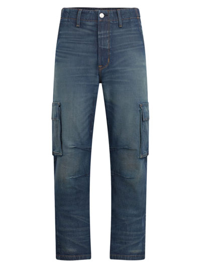 Shop Hudson Men's Reese Straight-leg Cargo Jeans In Pacific
